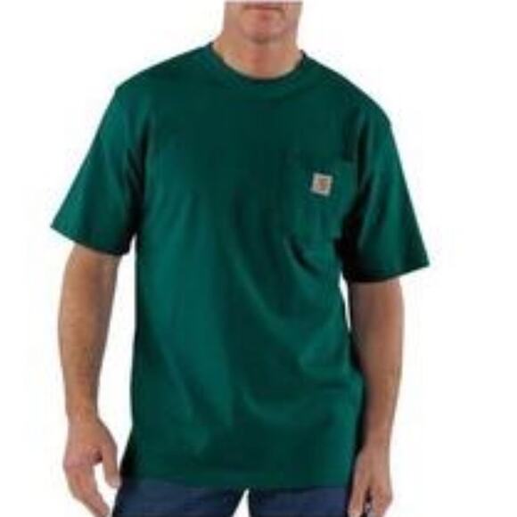 Carhartt Patch Big and Tall Hunter Green Cotton T-Shirt Brand New With T… - Picture 1 of 8